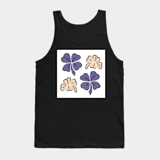 Very Peri Purple Clover Shamrock Tank Top